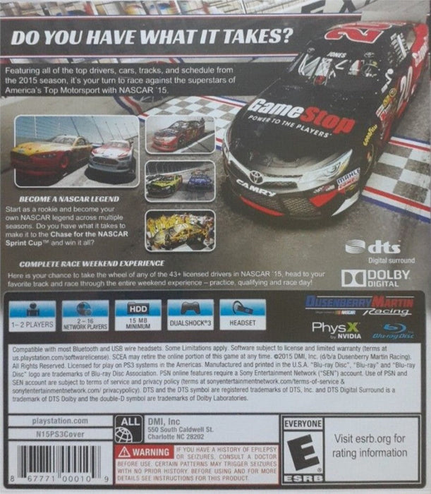 NASCAR 15 – PlayStation 3 (PS3) - for just $16.99! 