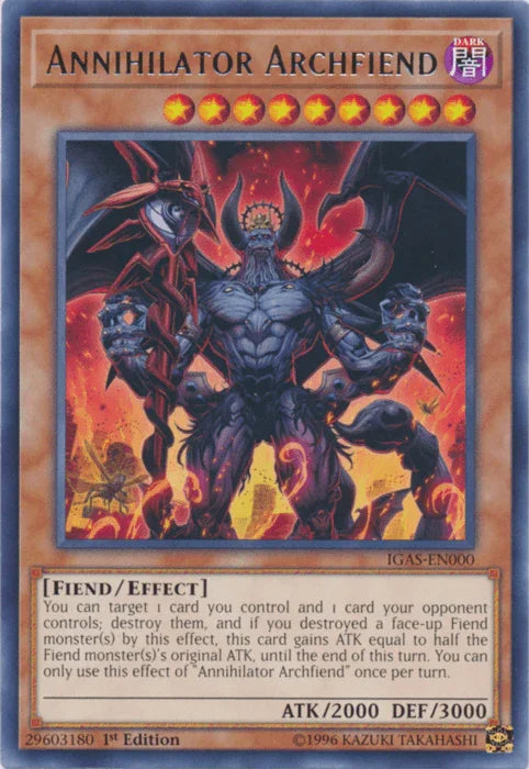 Annihilator Archfiend [IGAS-EN000] Rare - for just $0.10! 