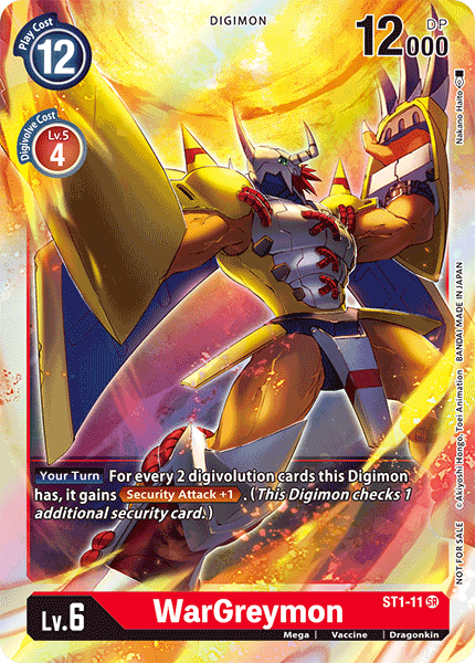 WarGreymon [ST1-11] (Event Pack) [Starter Deck: Gaia Red Promos] - Just $1.40! Shop now at Retro Gaming of Denver