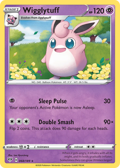 Wigglytuff (068/189) [Sword & Shield: Darkness Ablaze] - for just $0.15! 