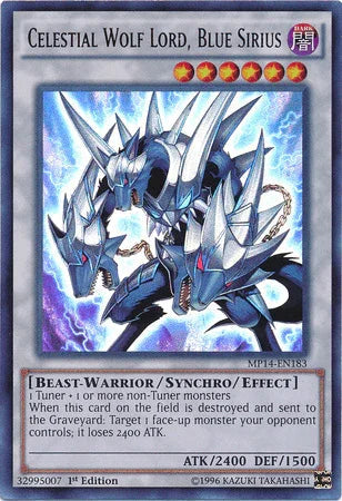 Celestial Wolf Lord, Blue Sirius [MP14-EN183] Ultra Rare - for just $0.20! 