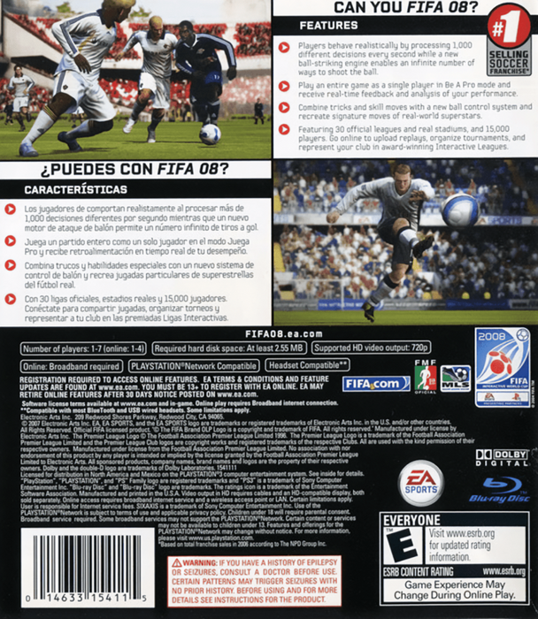 FIFA 08 – PlayStation 3 (PS3) - for just $0! 