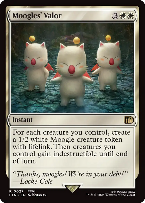 Moogles' Valor (FIN-027) - FINAL FANTASY - for just $0.49! 