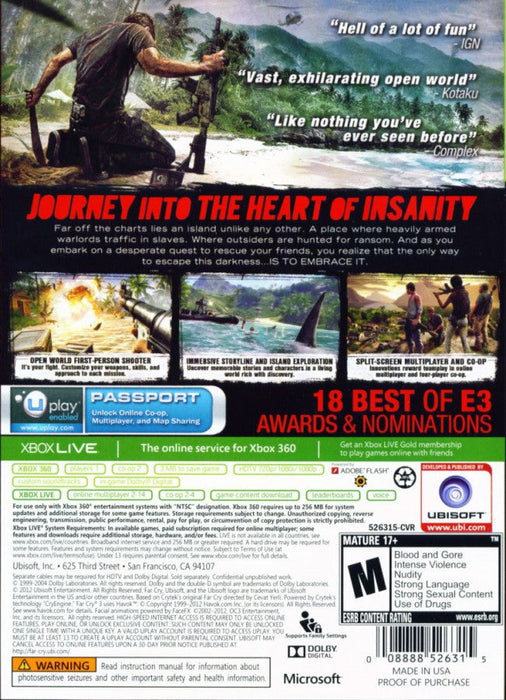 Far Cry 3 – Xbox 360 (X360) - for just $5.99! 