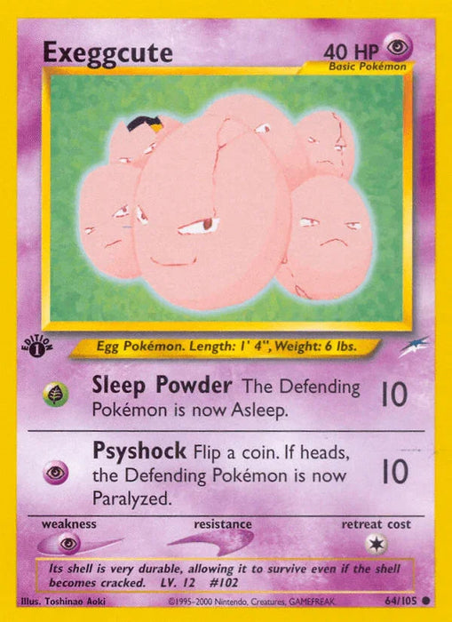 Exeggcute (64/105) [Neo Destiny 1st Edition] - for just $0.60! 