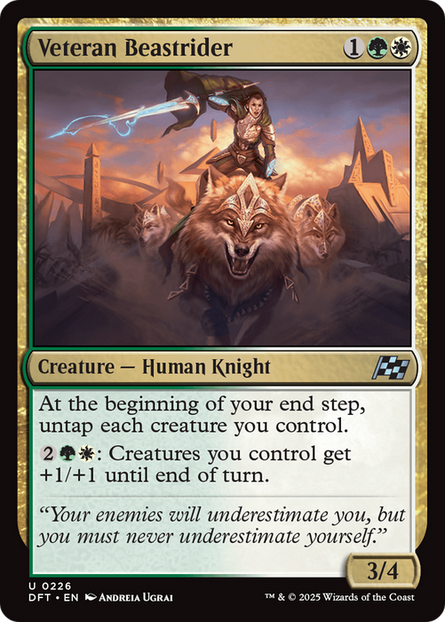 Veteran Beastrider (DFT-226) - Aetherdrift Foil - for just $0.06! 