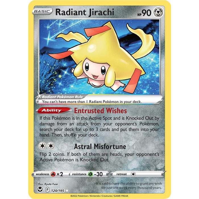 Radiant Jirachi (120/195) [Sword & Shield: Silver Tempest] - Just $0.25! Shop now at Retro Gaming of Denver