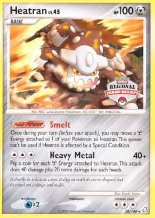 Heatran (30/146) (Regional Championships) [Diamond & Pearl: Legends Awakened] - for just $2.80! 
