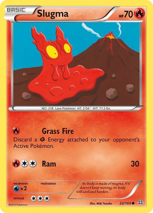 Slugma (22/160) [XY: Primal Clash] - for just $0.10! 
