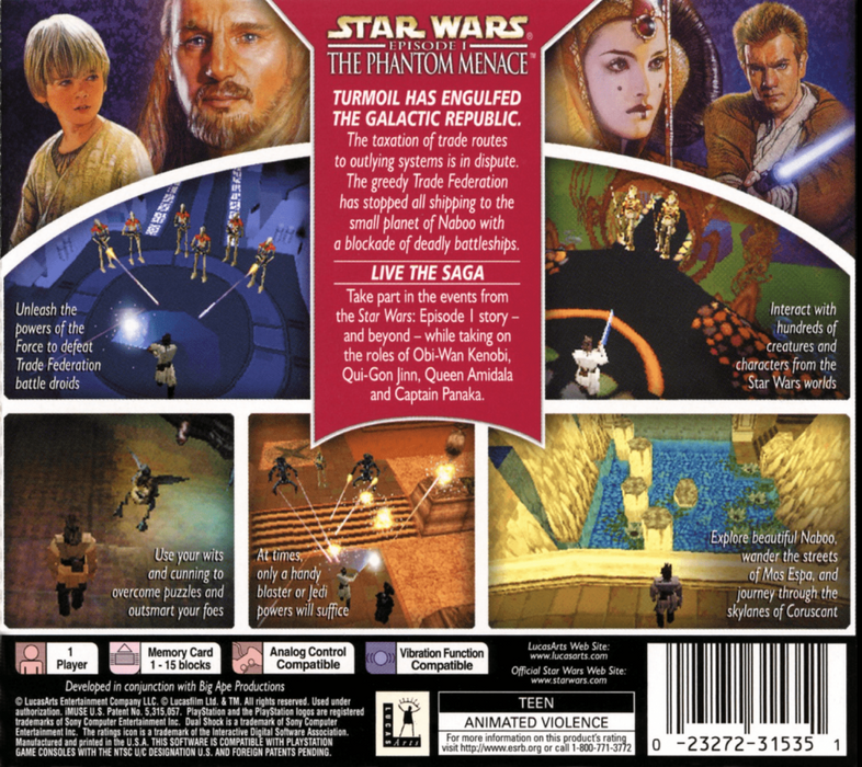 Star Wars: Episode I – The Phantom Menace – PlayStation 1 (PS1) - for just $10.99! 