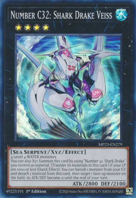 Number C32: Shark Drake Veiss [MP23-EN279] Super Rare - for just $0.15! 