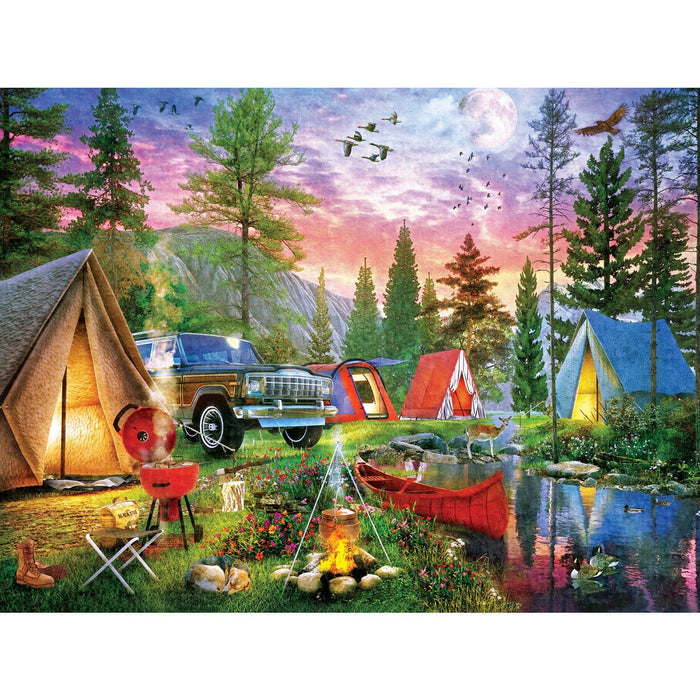 Campside - Moonlight Camping 300 Piece EZ Grip Jigsaw Puzzle - for just $14.99! 
