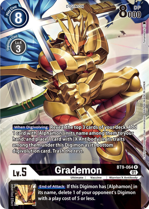 Grademon [BT9-064] (Alternate Art) [X Record] - Just $0.75! Shop now at Retro Gaming of Denver