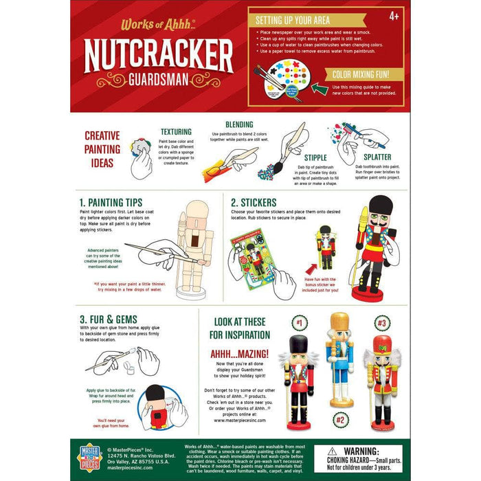Holiday Craft Kit - Nutcracker Guard Wood Craft & Paint Kit - for just $16.99! 