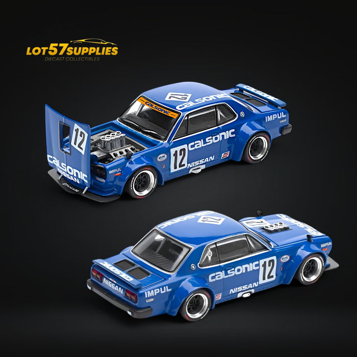 (Pre-Order) PopRace Skyline GT-R V8 Drift (Hakosuka) - Calsonic Blue 1:64 - for just $23.99! 