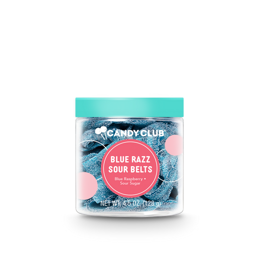 Blue Razz Sour Belts Small Jar - Premium Sweets & Treats - Just $6.99! Shop now at Retro Gaming of Denver