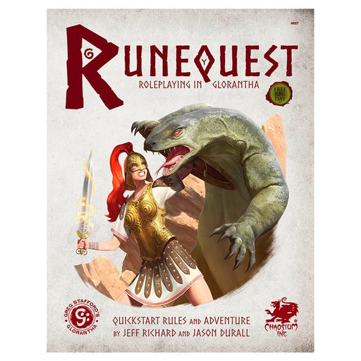 RuneQuest RPG: Roleplaying in Glorantha Quick Start - for just $9.95! 