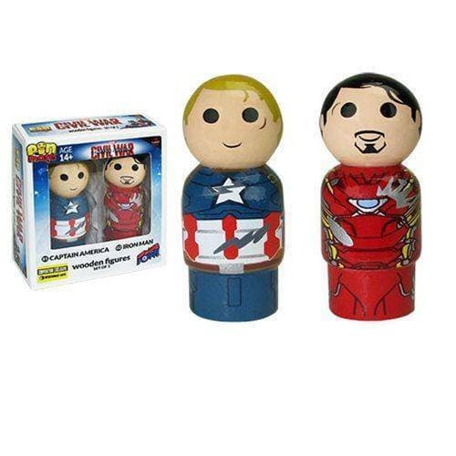 Captain America: Civil War Captain America vs. Iron Man Pin Mate Wooden Figure S - for just $8.78! 