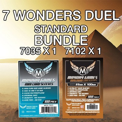 "7 Wonders: Duel" Compatible Card Sleeve Bundle - for just $6! 