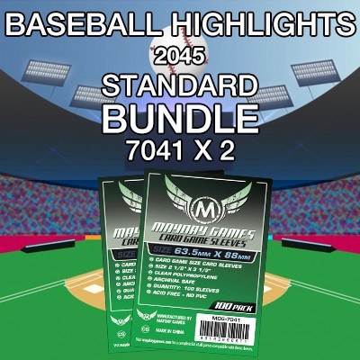 "Baseball Highlights: 2045" Compatible Card Sleeve Bundle - for just $5.50! 