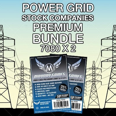 "Power Grid: The Stock Companies" Compatible Card Sleeve Bundle - for just $2! 