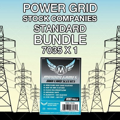 "Power Grid: The Stock Companies" Compatible Card Sleeve Bundle - for just $2! 