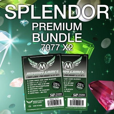 "Splendor" Compatible Card Sleeve Bundle - for just $2.75! 