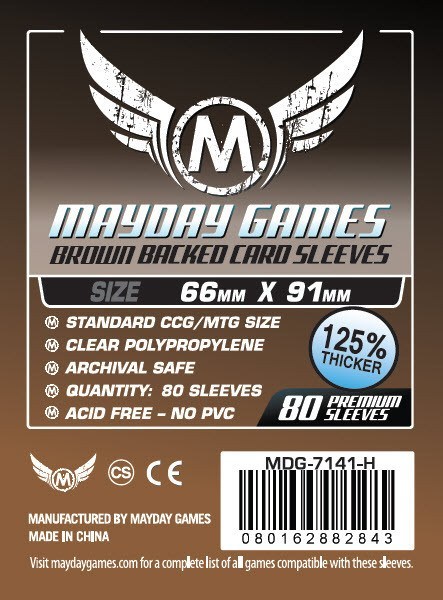 MTG/CCG Card Sleeves (63.5x88mm) PREMIUM COLOR BACKED!  80/Pack (Choose from 6 Colors!) - for just $4.95! 