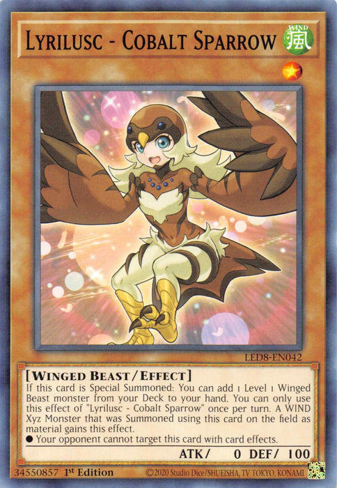 Lyrilusc - Cobalt Sparrow [LED8-EN042] Common - for just $0.10! 