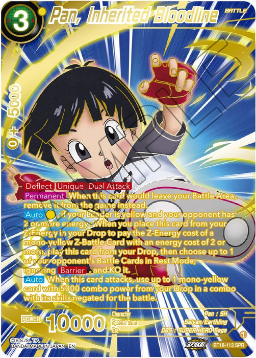 Pan, Inherited Bloodline (SPR) (BT18-113) [Dawn of the Z-Legends] - for just $0.60! 