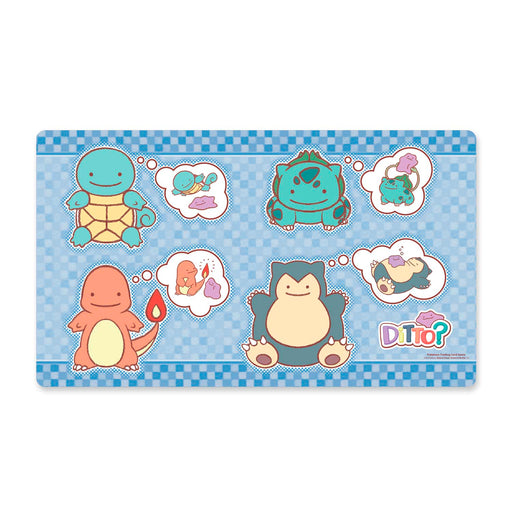 Playmat - Ditto? (Squirtle, Bulbasaur, Charmander, and Snorlax) - Just $0! Shop now at Retro Gaming of Denver