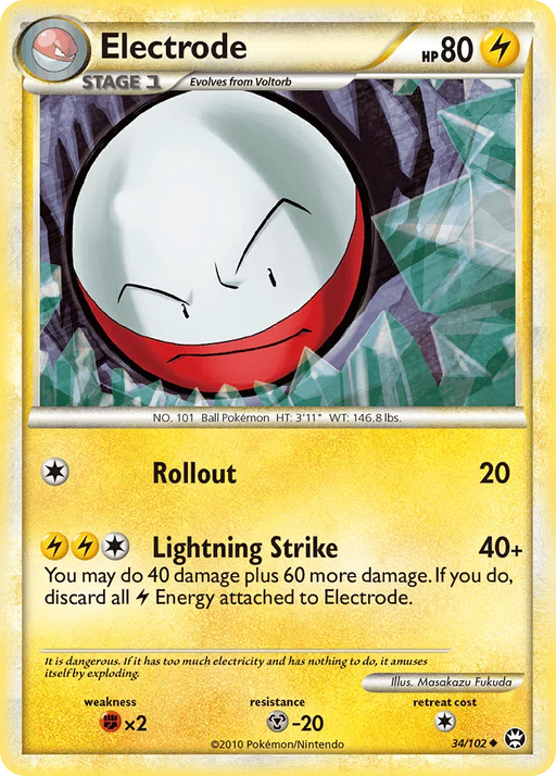 Electrode (34/102) [HeartGold & SoulSilver: Triumphant] - for just $0.15! 