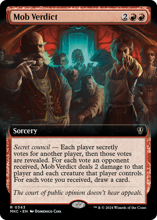 Mob Verdict (MKC-343) - Murders at Karlov Manor Commander: (Extended Art) - for just $0.14! 