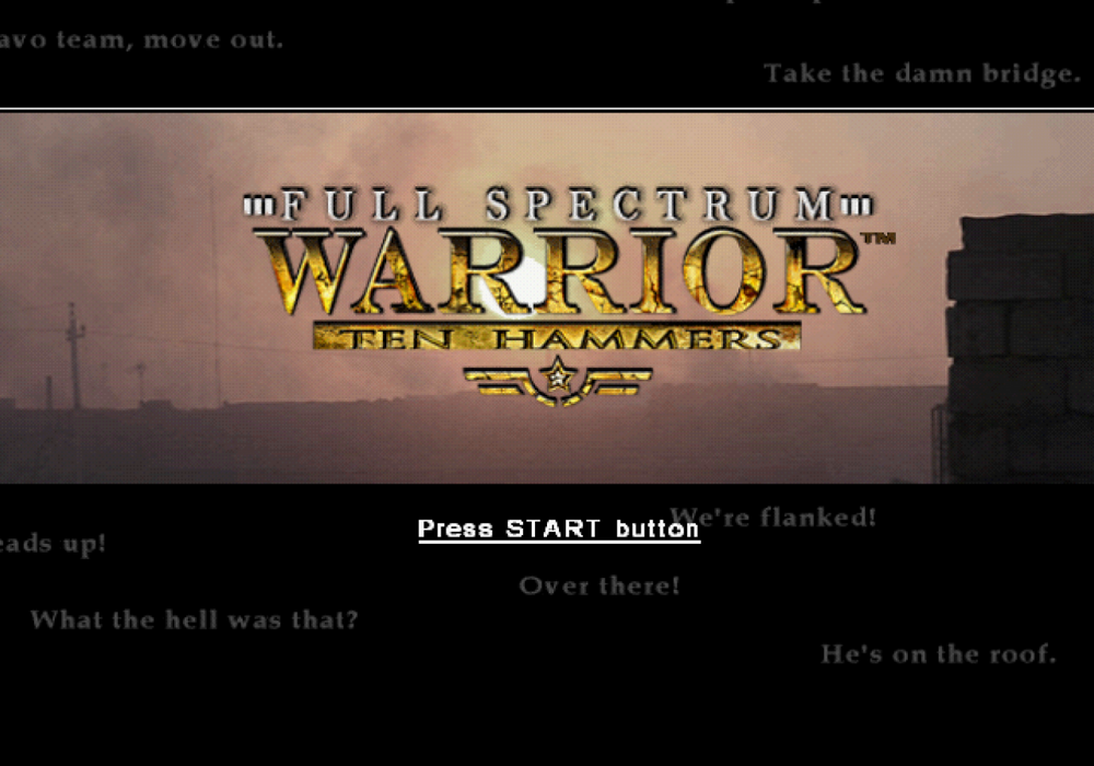 Full Spectrum Warrior: Ten Hammers – PlayStation 2 (PS2) - for just $5.99! 