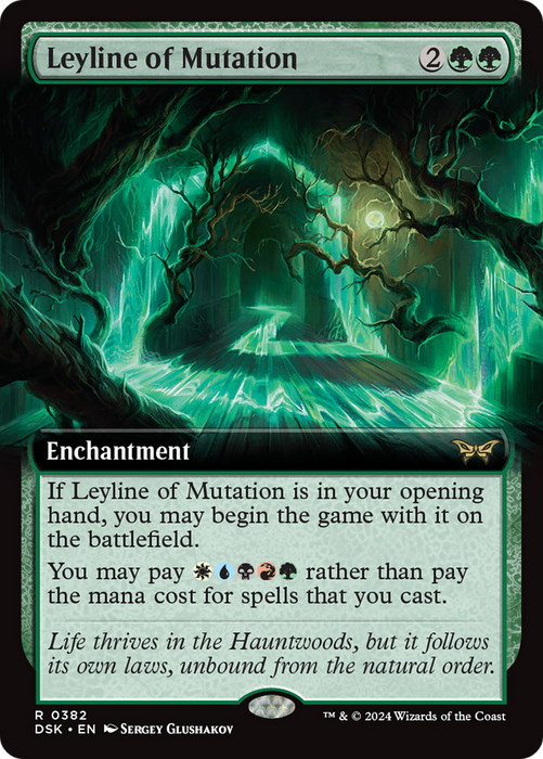 Leyline of Mutation (DSK-382) - Duskmourn: House of Horror: (Extended Art) Foil - for just $0.22! 