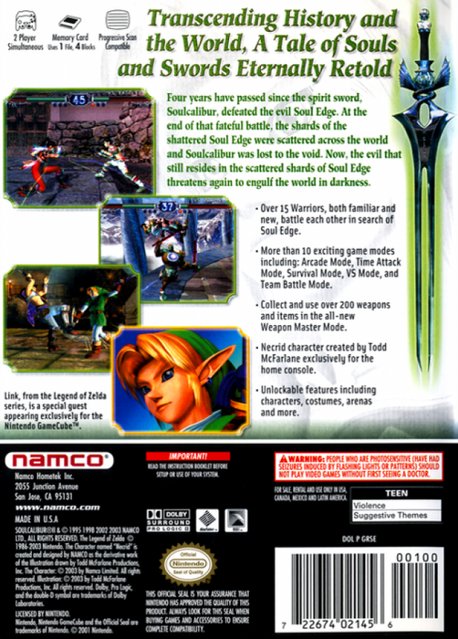 Soul Calibur II [Player's Choice] – GameCube (GC) - for just $24.99! 