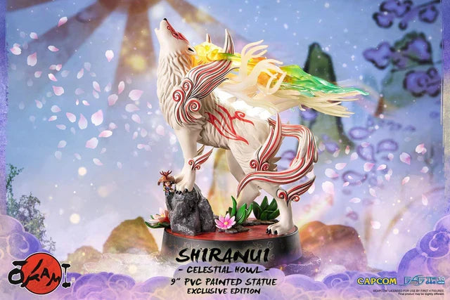 Okami: Shiranui 9" PVC Painted Statue - Celestial Howl – Figure - for just $114.99! 
