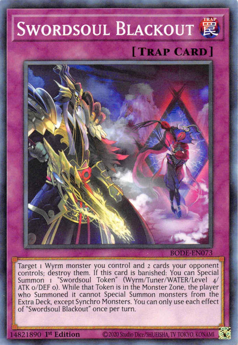 Swordsoul Blackout [BODE-EN073] Common - for just $0.10! 