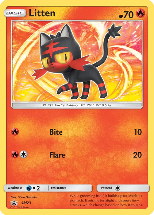 Litten (SM23) [Sun & Moon: Black Star Promos] - for just $0.70! 