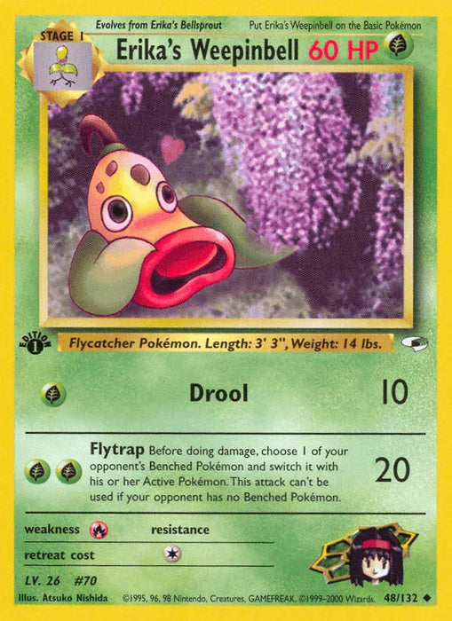 Erika's Weepinbell (48/132) [Gym Heroes 1st Edition] - for just $2.10! 