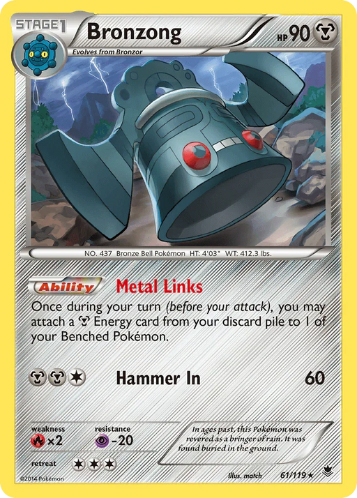 Bronzong (61/119) [XY: Phantom Forces] - for just $1.15! 