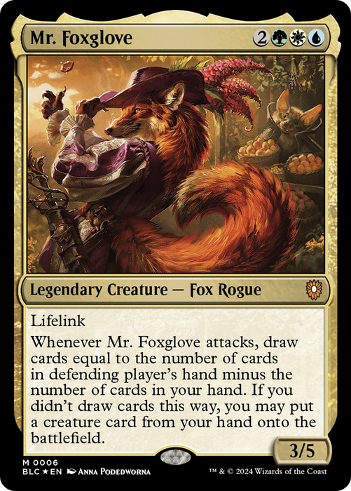 Mr. Foxglove (BLC-006) - Bloomburrow Commander Foil - for just $0.11! 