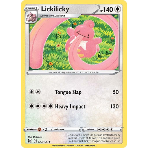 Lickilicky (139/196) [Sword & Shield: Lost Origin] - Just $0.10! Shop now at Retro Gaming of Denver