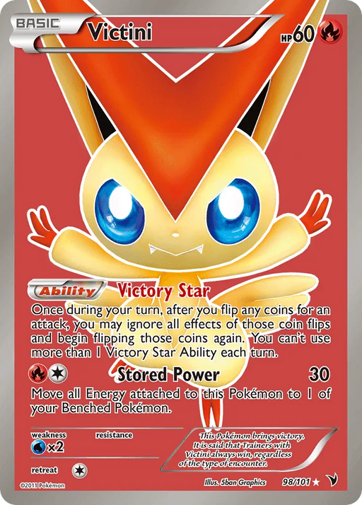 Victini (98/101) [Black & White: Noble Victories] - for just $76.35! 