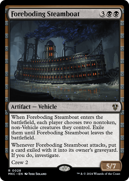 Foreboding Steamboat (MKC-028) - Murders at Karlov Manor Commander - for just $0.07! 