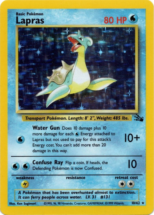 Lapras (10/62) [Fossil Unlimited] - Just $2.80! Shop now at Retro Gaming of Denver