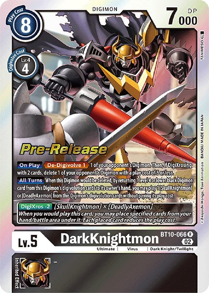 DarkKnightmon [BT10-066] [Xros Encounter Pre-Release Cards] - Just $0.20! Shop now at Retro Gaming of Denver