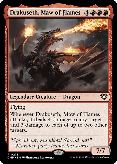 Drakuseth, Maw of Flames (CMM-218) - Commander Masters - for just $0.22! 