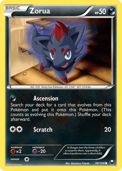 Zorua (69/108) [Black & White: Dark Explorers] - for just $0.55! 