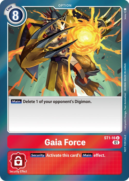 Gaia Force [ST1-16] (ST-11 Special Entry Pack) [Starter Deck: Gaia Red Promos] - Just $0.55! Shop now at Retro Gaming of Denver